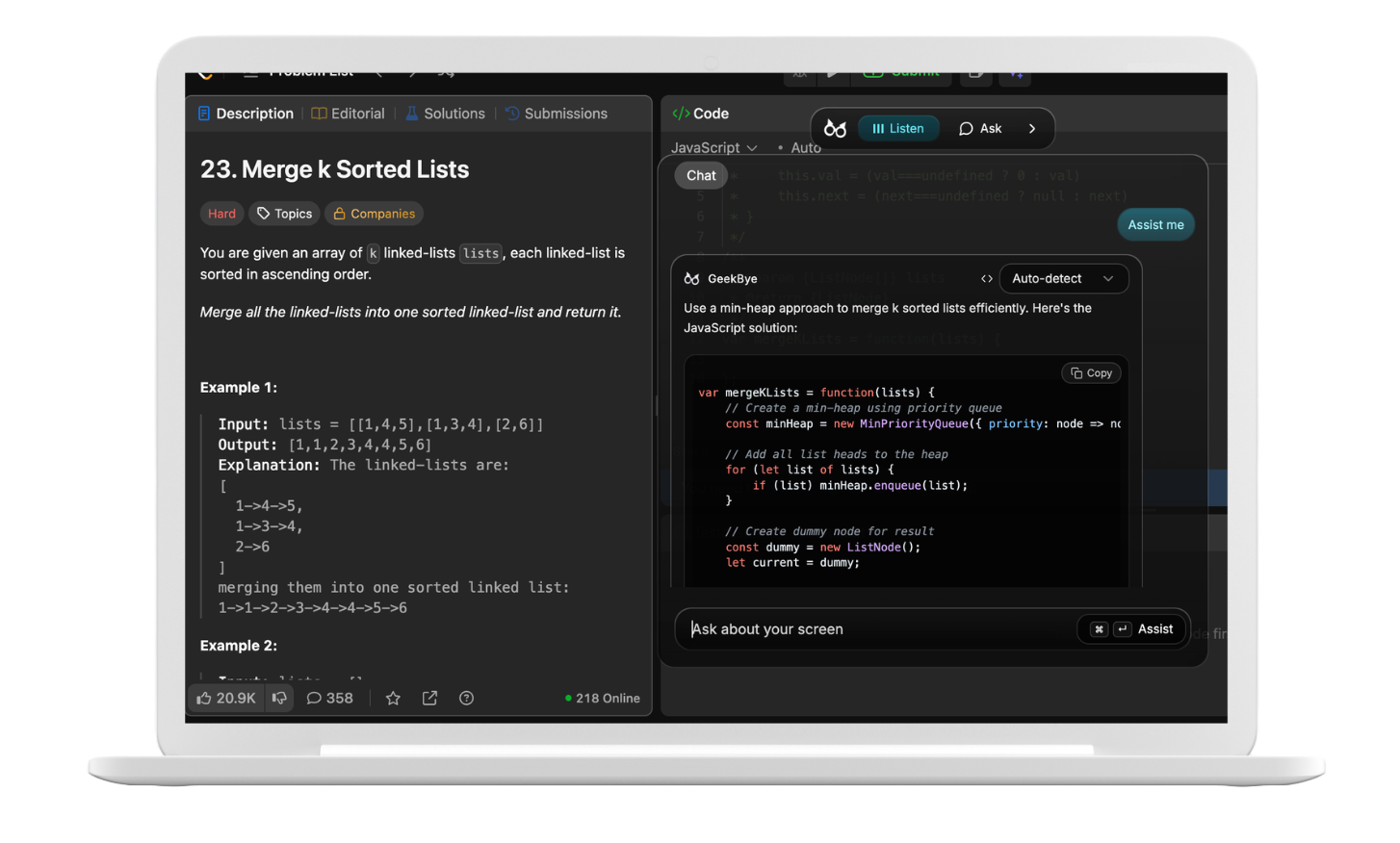 Geekbye screenshot 1