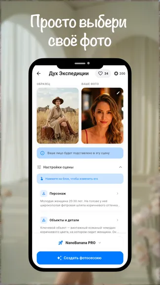 ИИ Фотосессии с вашей внешностью. ИИ фото с AI screenshot 2
